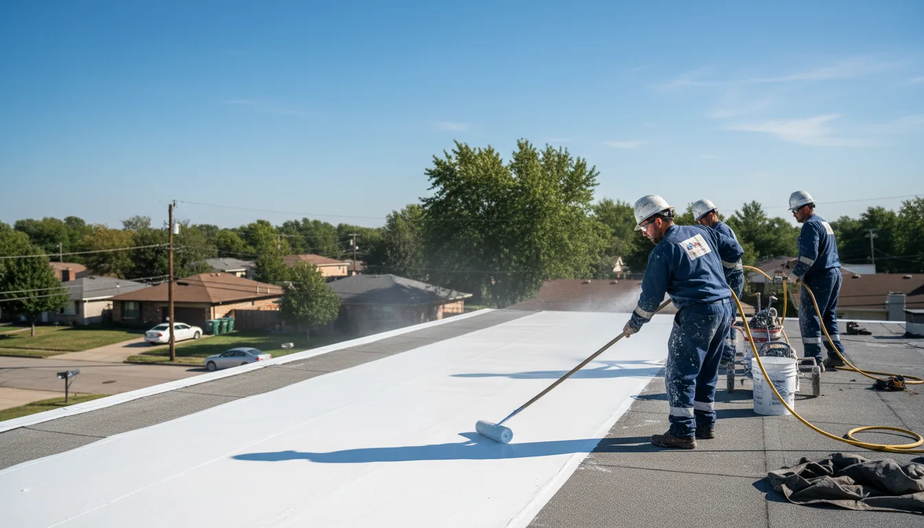 Commercial roof coating in Lamar, OK near me